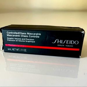 NIB Shiseido controlled chaos mascara ink mini black in box 4ml sample travel sz